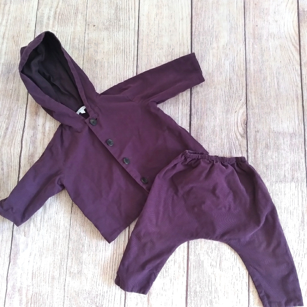 Tuchinda purple corduroy / velour tracksuit sz 2T